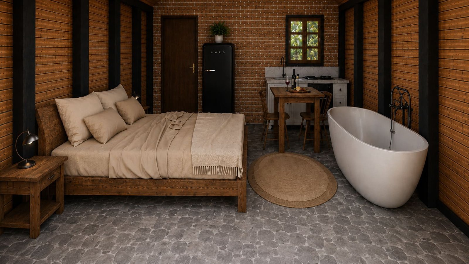chalé pré fabricado aconchego 23 m² 3