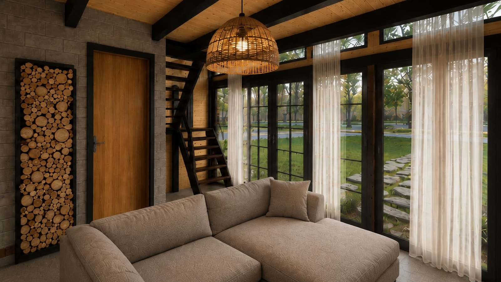chalé pré fabricado aconchego 37 m² 3