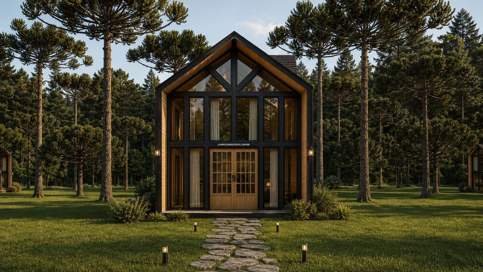 chalé pré fabricado aconchego 37 m²